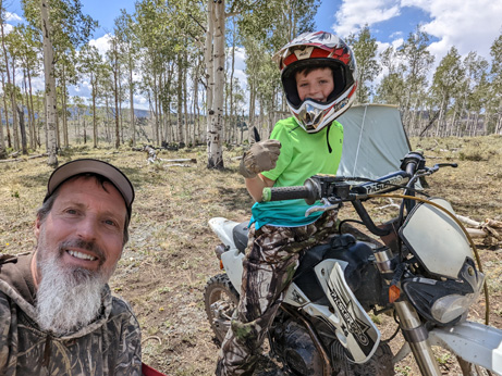 riding motorcycles while hunting