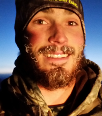 goose hunt frozen beard, below zero degrees