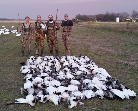 Arkansas spring snow goose hunt