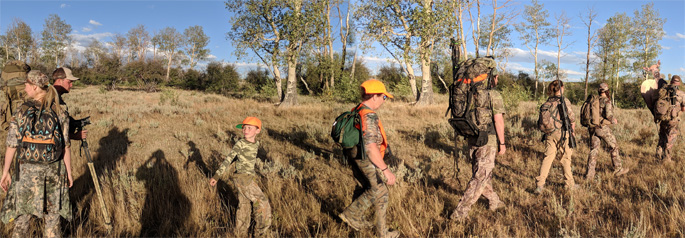 Elk hunting crew