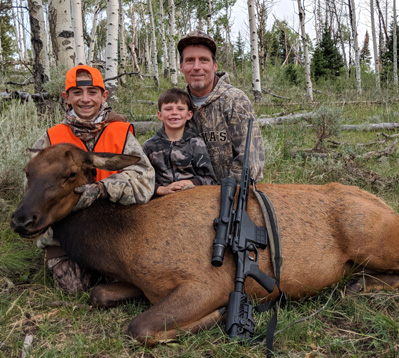 Long range shooting elk hunt