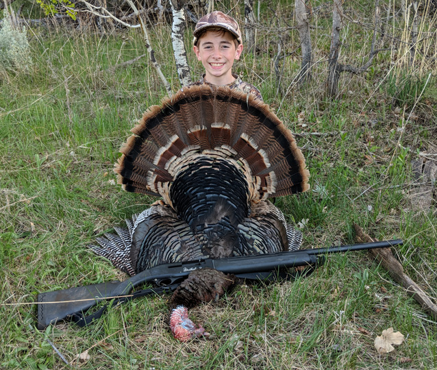Youth turkey hunt iwenthunting tom turkey gobbler long beard