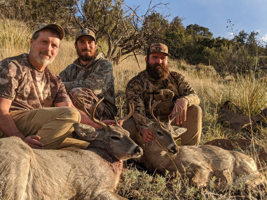 Coues deer double, gray ghost, whitetail