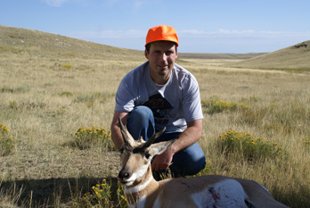 first pronghorn buck, first antelope WMA Wyoming