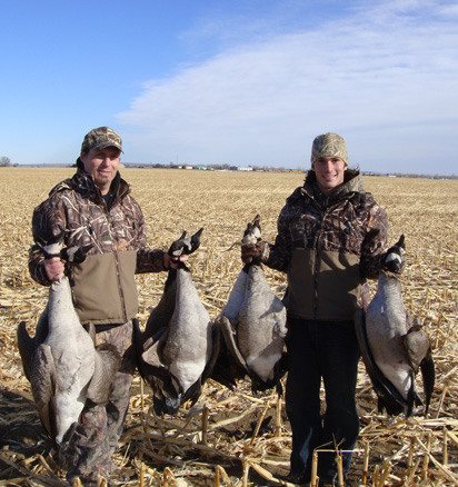 four canada geese, bag limit of geese 