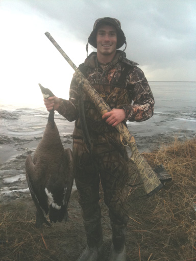 First Canada goose