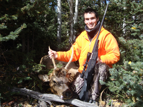 Dallas Neath first-ever spike elk, hunting elk utah