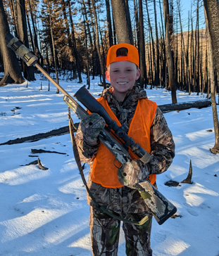 The 7 PRC was his gun of choice today 7 PRC with suppressor