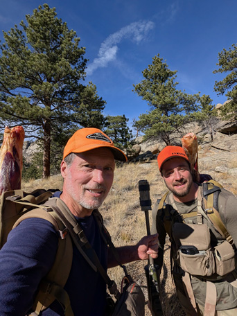 Greg's happy to have had Jordan's help packing out bull elk