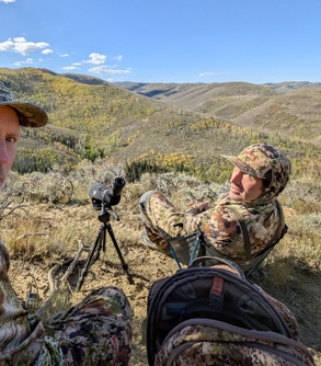 antlerless elk hunting and glassing for elk