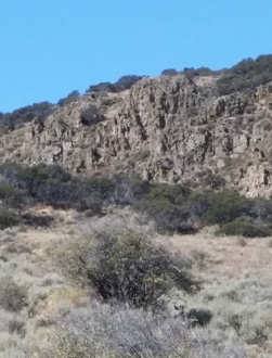 cliffed out mountain