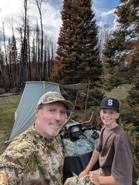 Lots of work, finally back to camp i went hunting elk